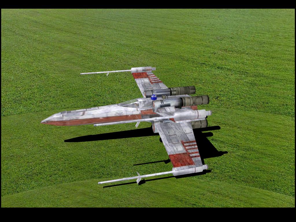 X-wing RC plane model for Absolute RC Simulator