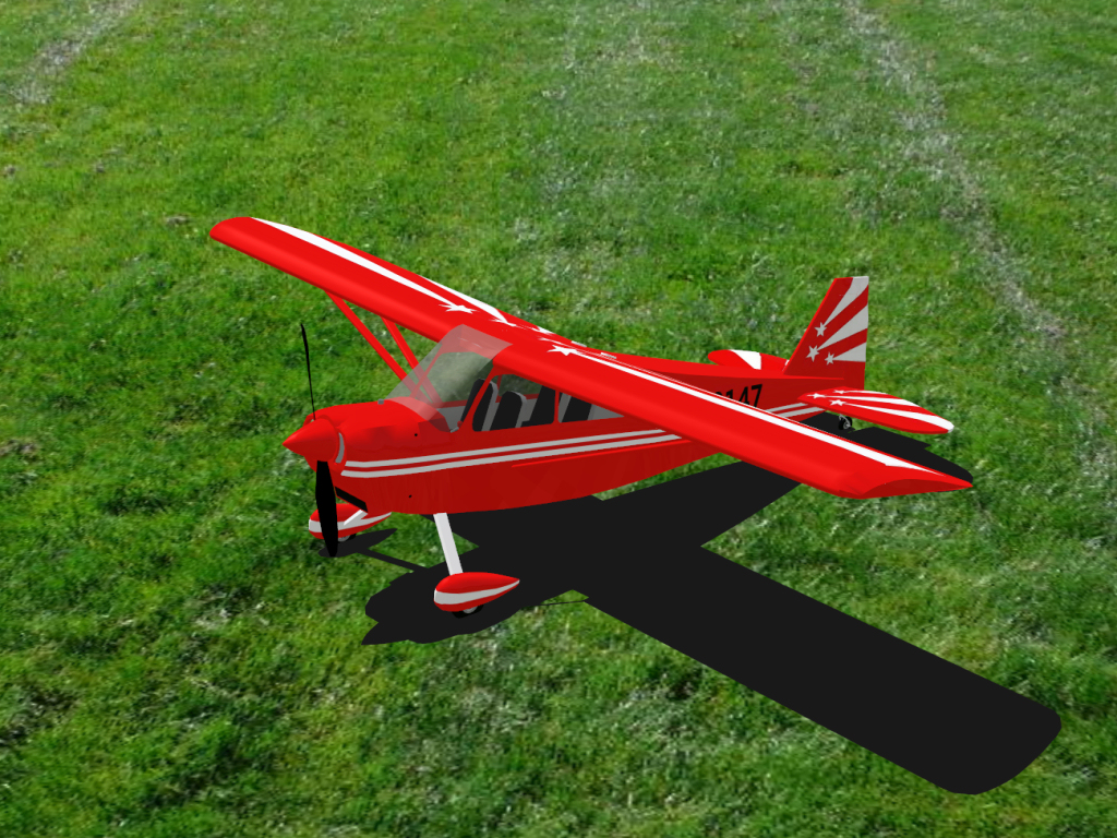 Decathlon 40 RC plane model for Absolute RC Simulator