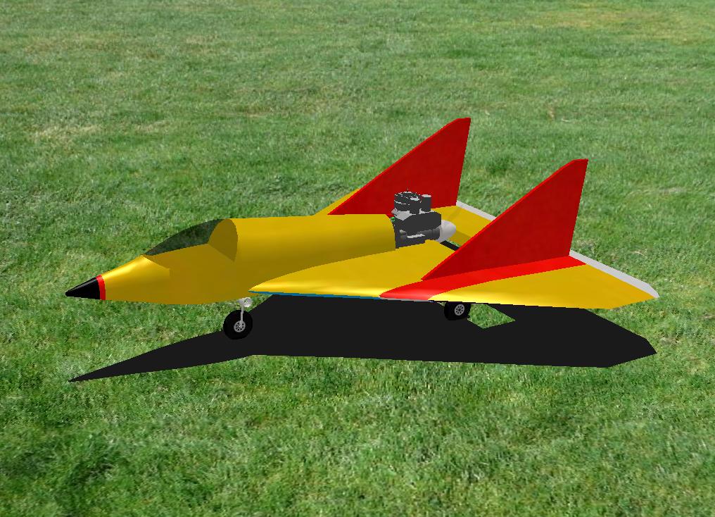 Enforcer RC plane model for Absolute RC Simulator