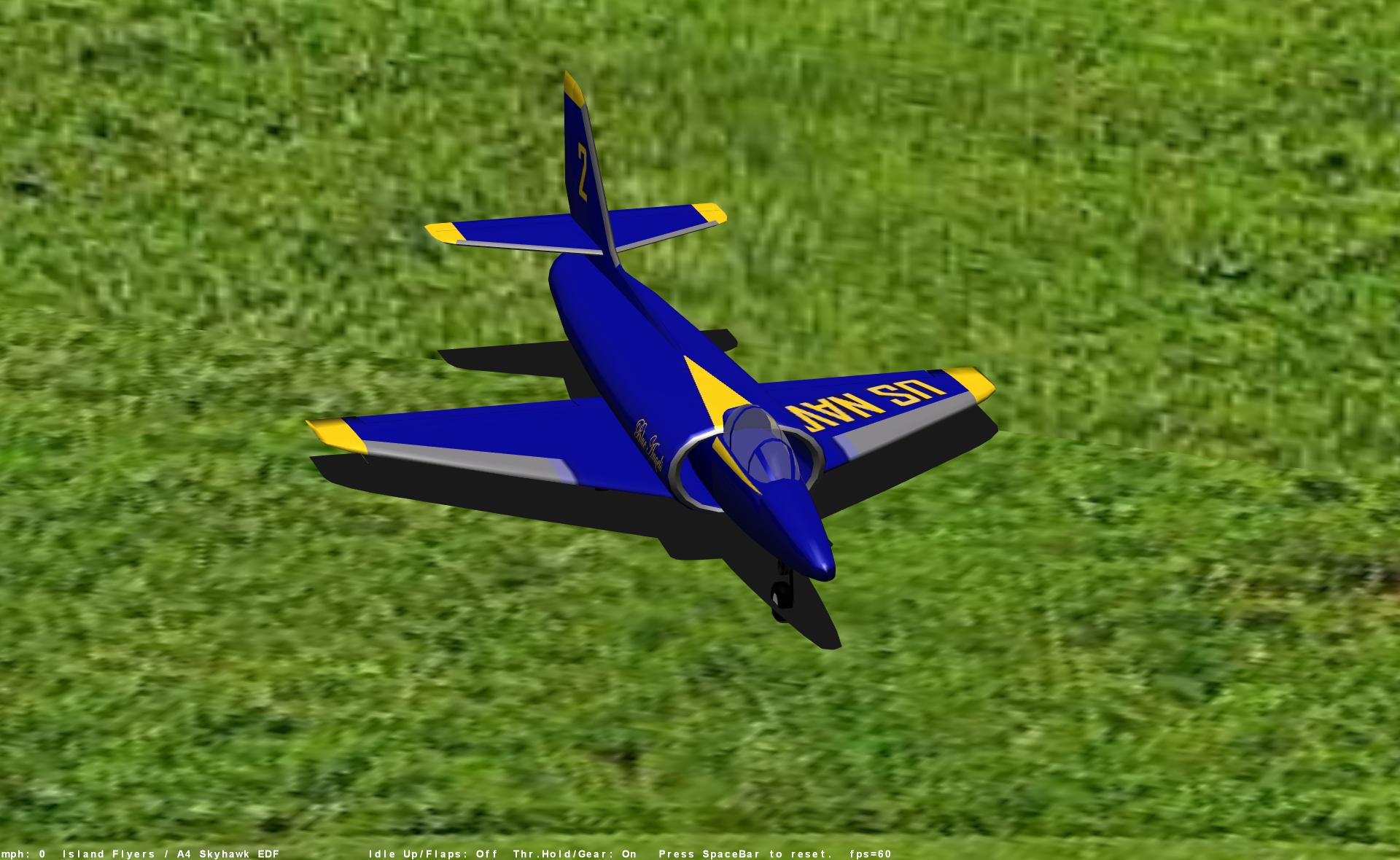 A4 Skyhawk EDF RC plane model for Absolute RC Simulator