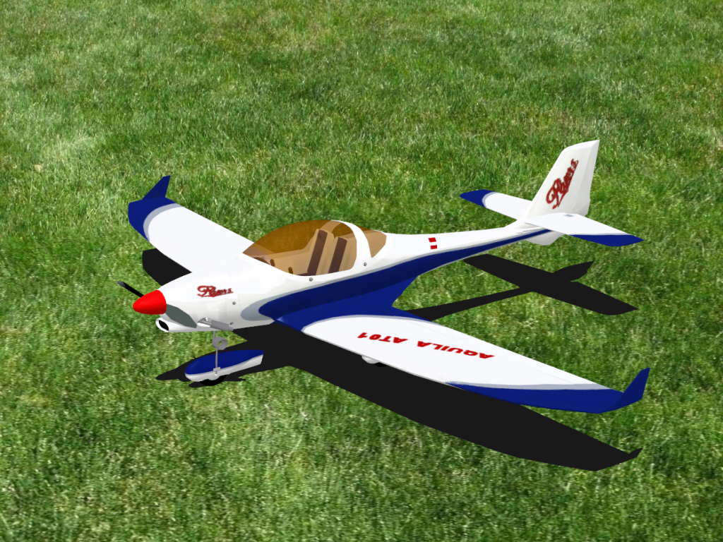 Aquila RC plane model for Absolute RC Simulator