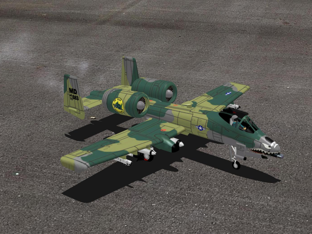 A10 Warthog RC plane model for Absolute RC Simulator