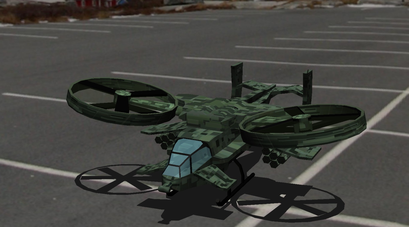 Scorpion Gunship RC plane model for Absolute RC Simulator