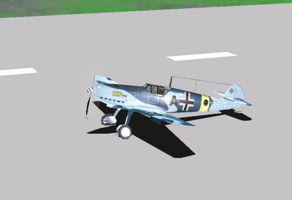 ME 109 RC plane model for Absolute RC Simulator