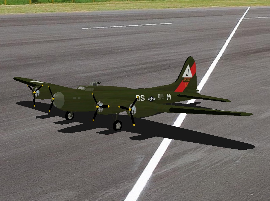B-17-FlyingFortress RC plane model for Absolute RC Simulator