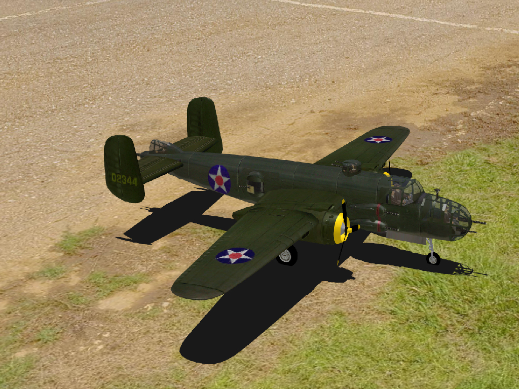 B-25 Mitchell HQ RC plane model for Absolute RC Simulator