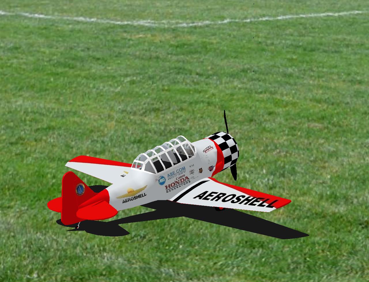 AT-6 Harvard RC plane model for Absolute RC Simulator