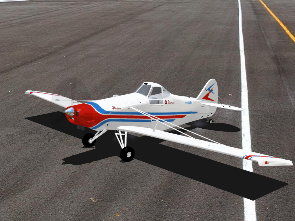 Piper Pawnee HQ RC plane model for Absolute RC Simulator