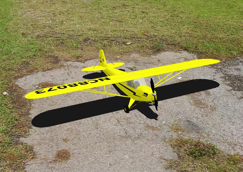PiperCub RC plane model for Absolute RC Simulator