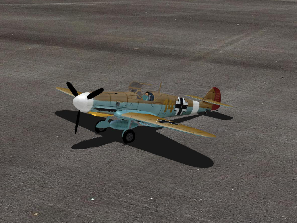 BF-109 Messerschmitt RC plane model for Absolute RC Simulator