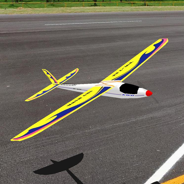 Sky Hawk Glider RC plane model for Absolute RC Simulator