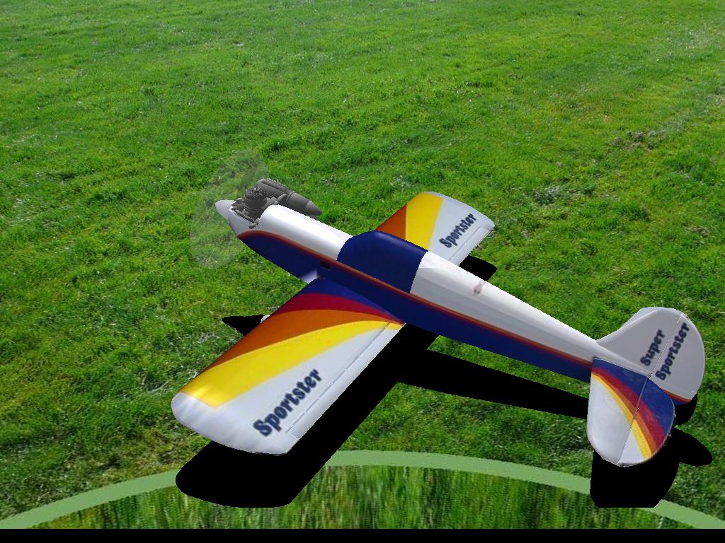 Sportster RC plane model for Absolute RC Simulator