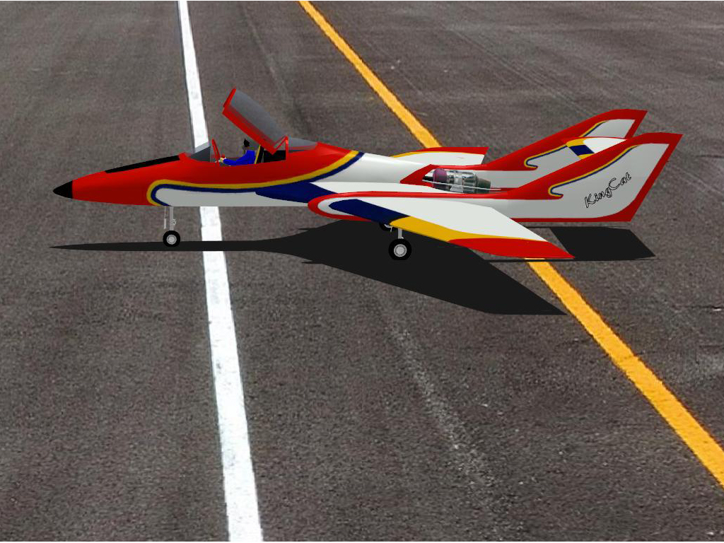 BVM King Cat RC plane model for Absolute RC Simulator
