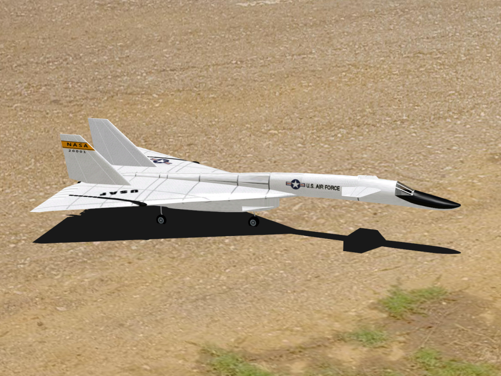 XB-70 RC plane model for Absolute RC Simulator