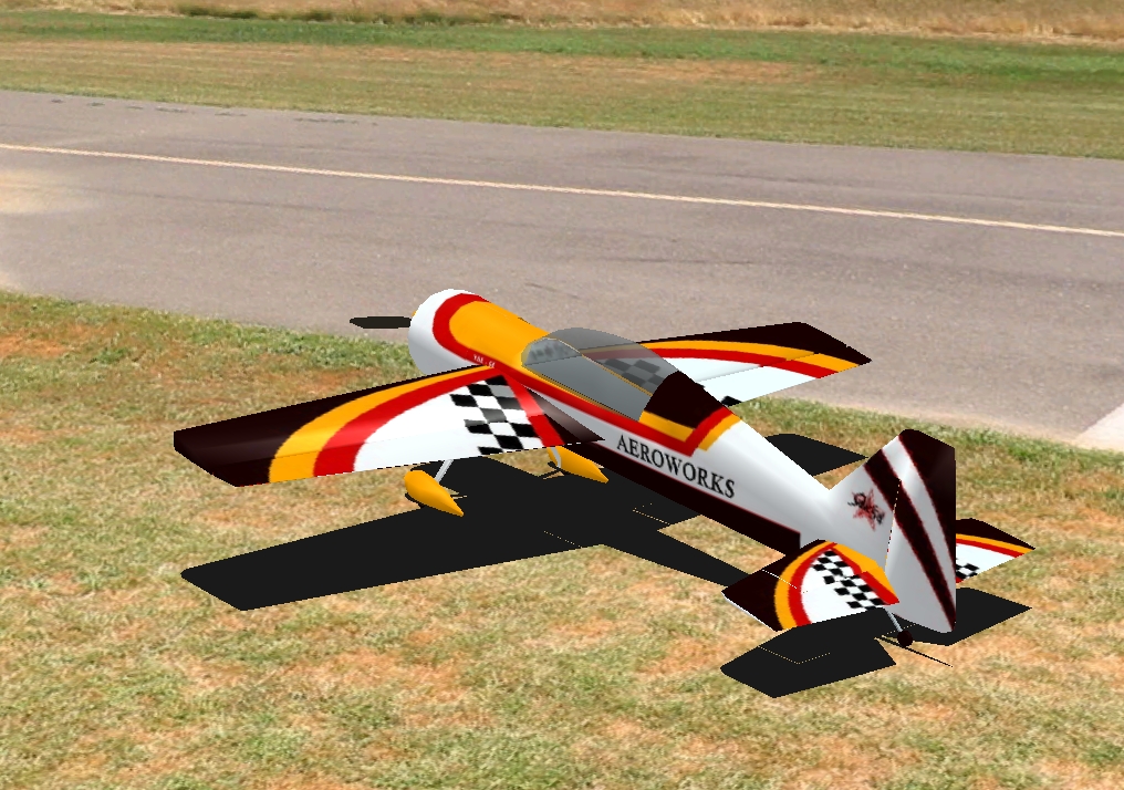 MC Aeroworks Black YAK-54 RC plane model for Absolute RC Simulator