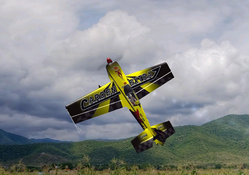 MC Carden Extra 330 Yellow RC plane model for Absolute RC Simulator