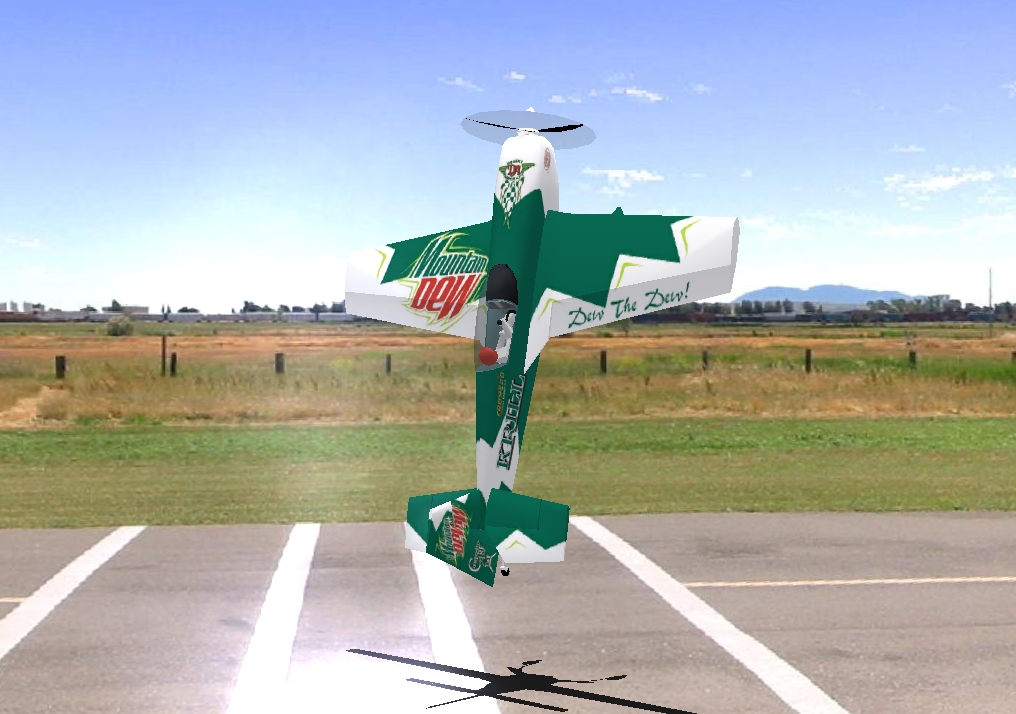 MC Krill Katana Mtn Dew RC plane model for Absolute RC Simulator