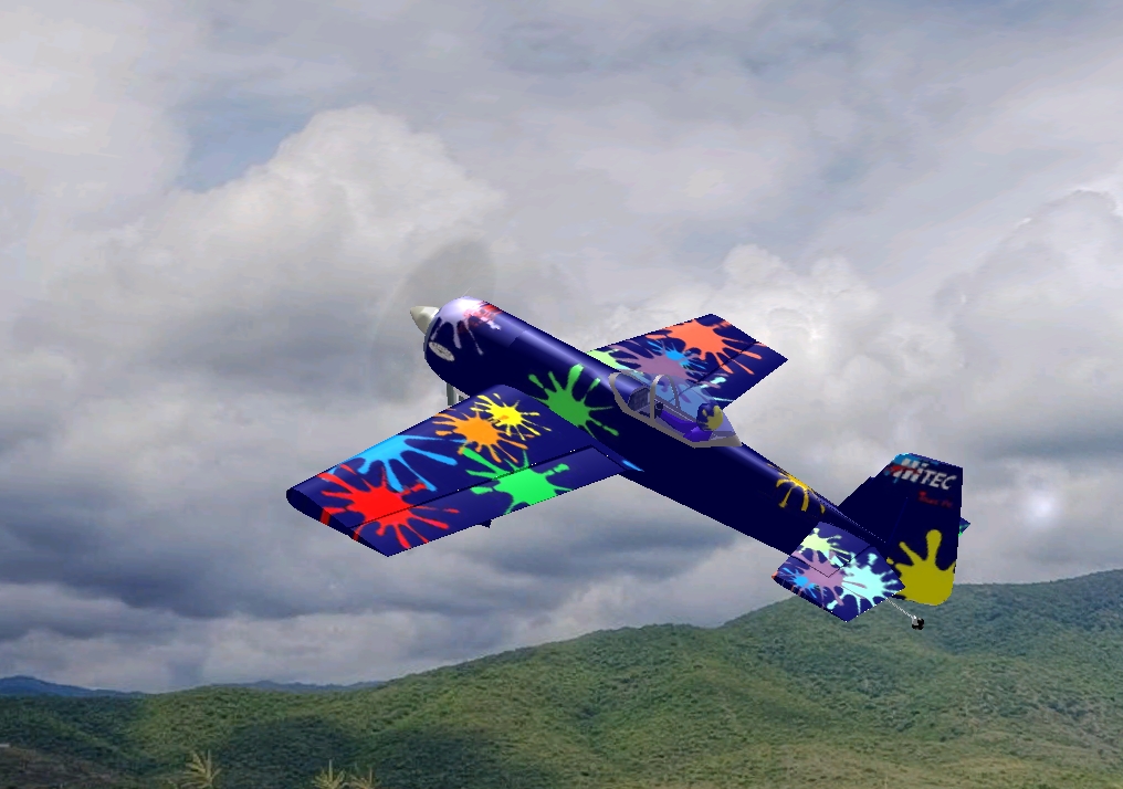 MC SU-31 Paint Splat RC plane model for Absolute RC Simulator