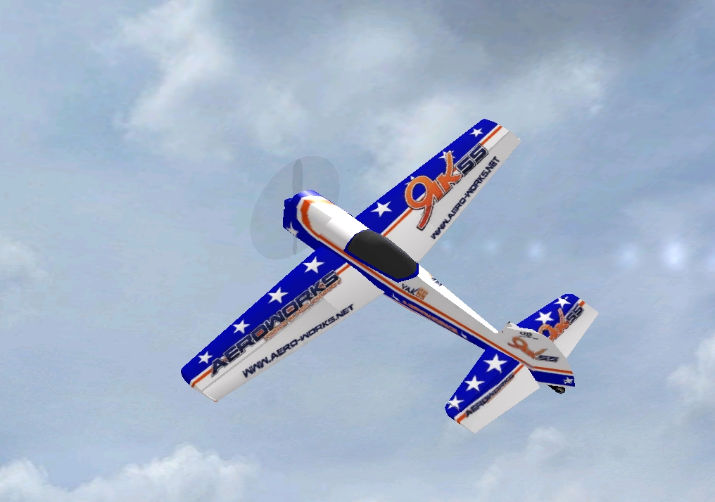 MC YAK-55 Aeroworks RC plane model for Absolute RC Simulator