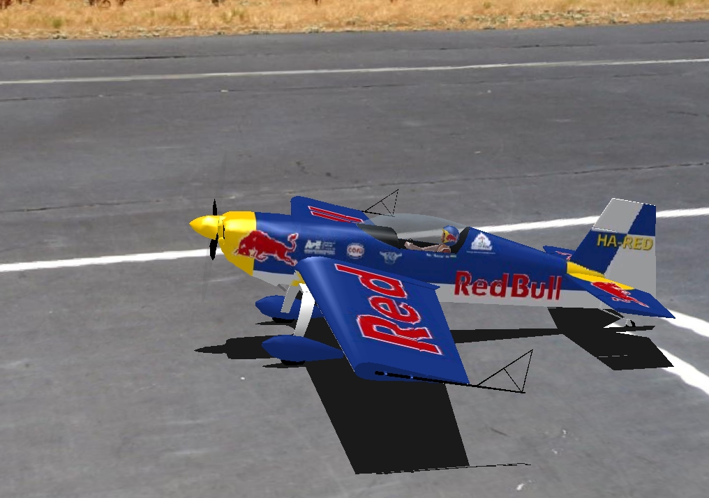MC Besenyei Extra 300 Red Bull RC plane model for Absolute RC Simulator