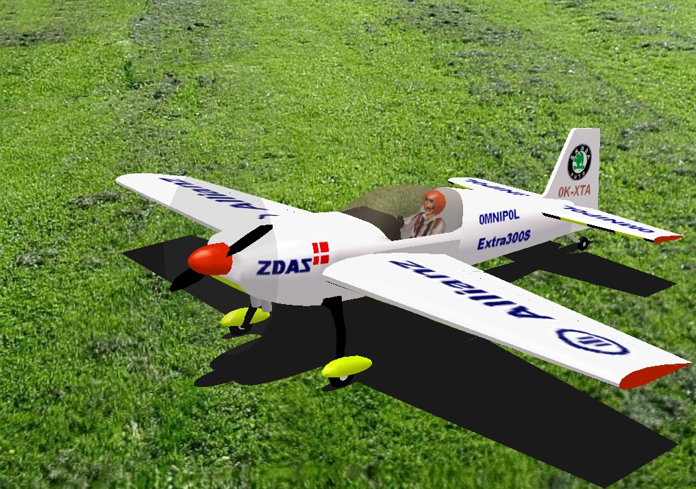 MC Besenyei Extra 300S RC plane model for Absolute RC Simulator