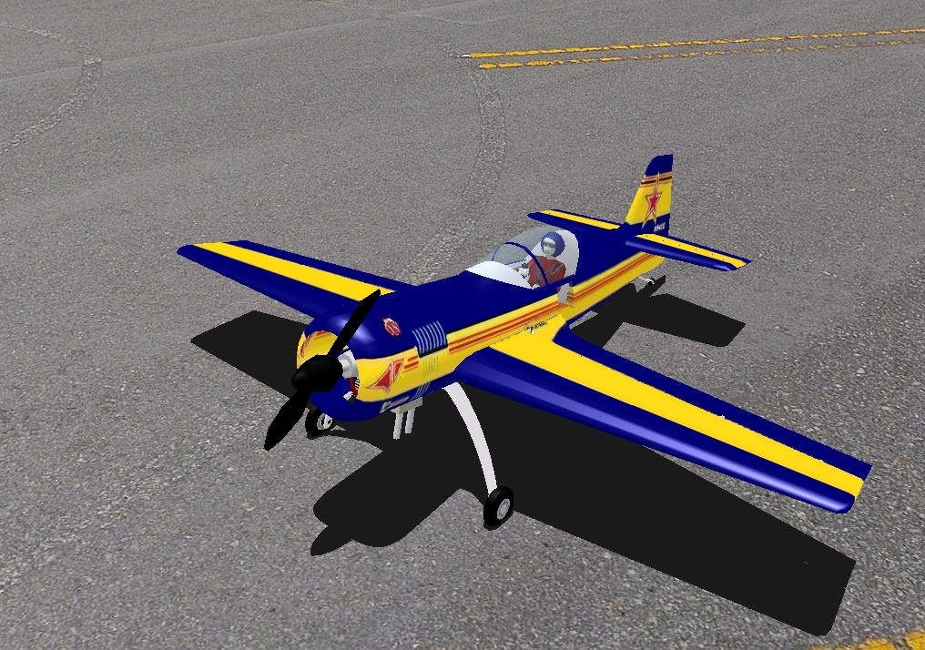 MC Kapanina SU-26 RC plane model for Absolute RC Simulator