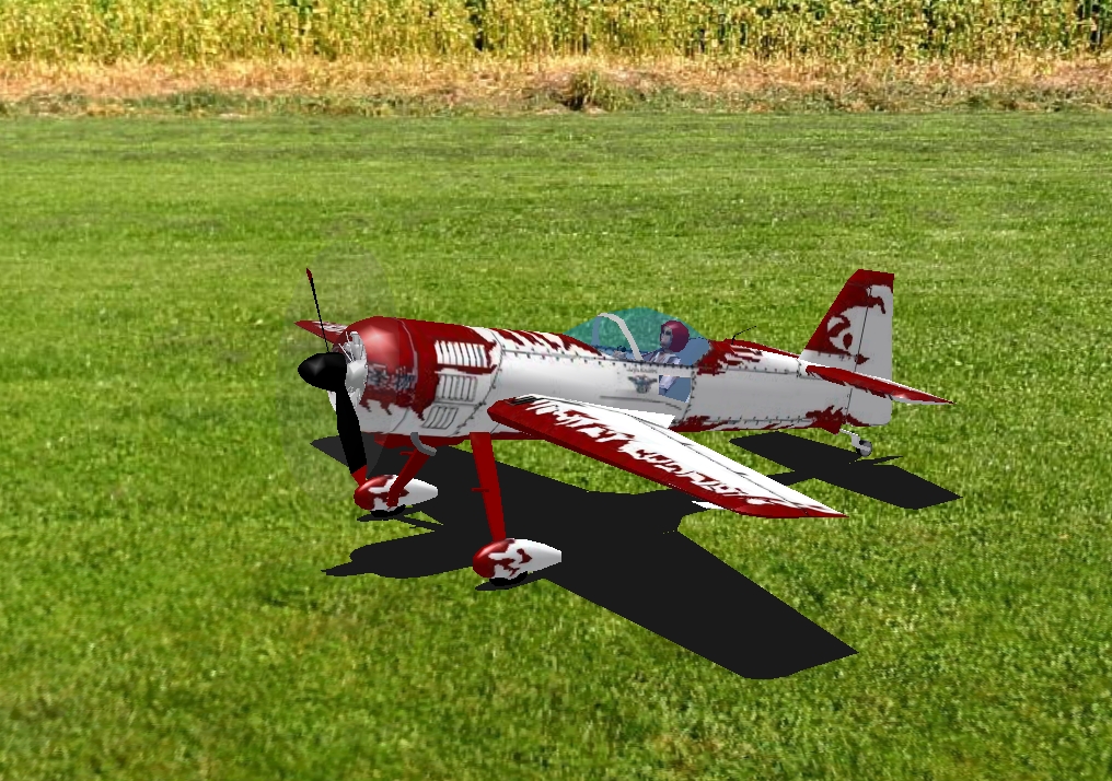 MC SU-31 Red RC plane model for Absolute RC Simulator