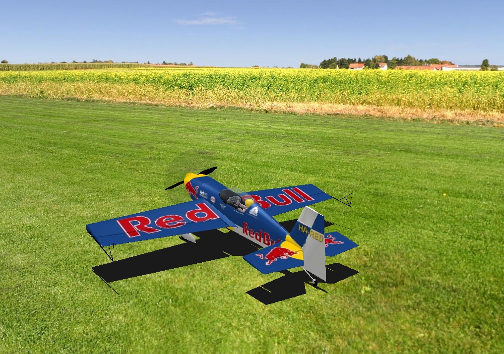 MC Extra 300 Red Bull RC plane model for Absolute RC Simulator