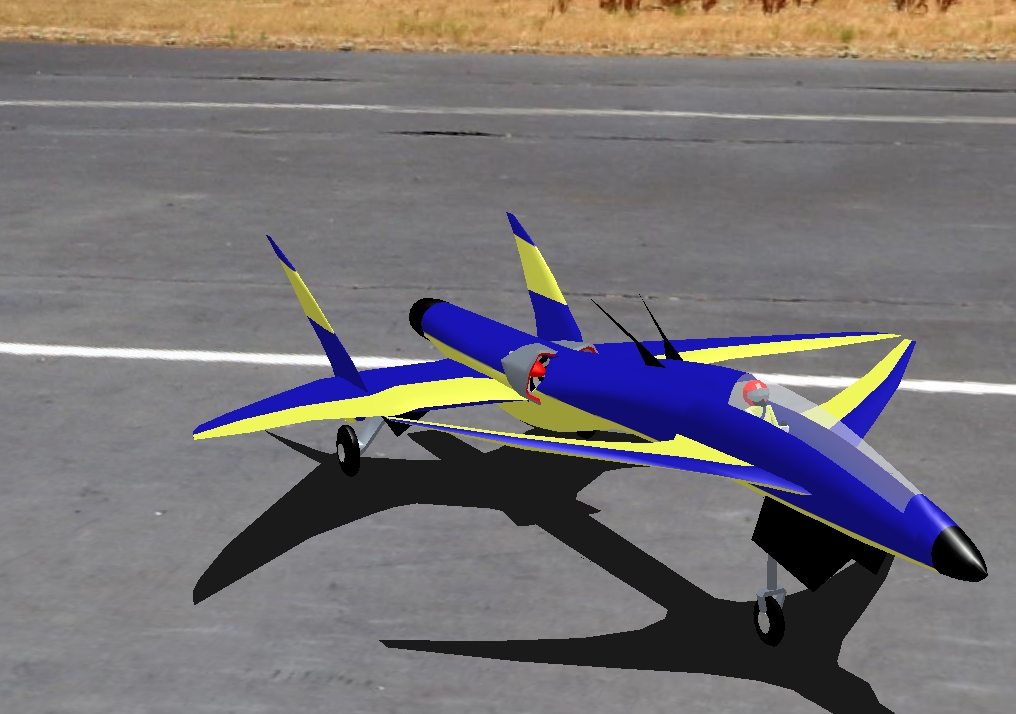 MC Rotoblitz R RC plane model for Absolute RC Simulator