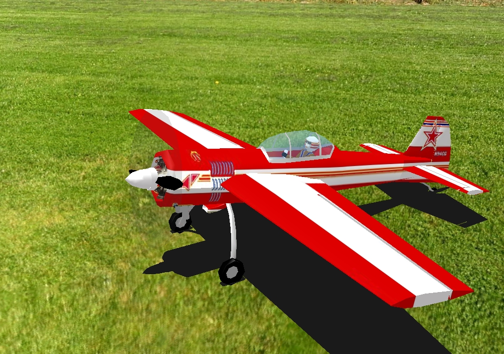 MC YAK-55 Red RC plane model for Absolute RC Simulator